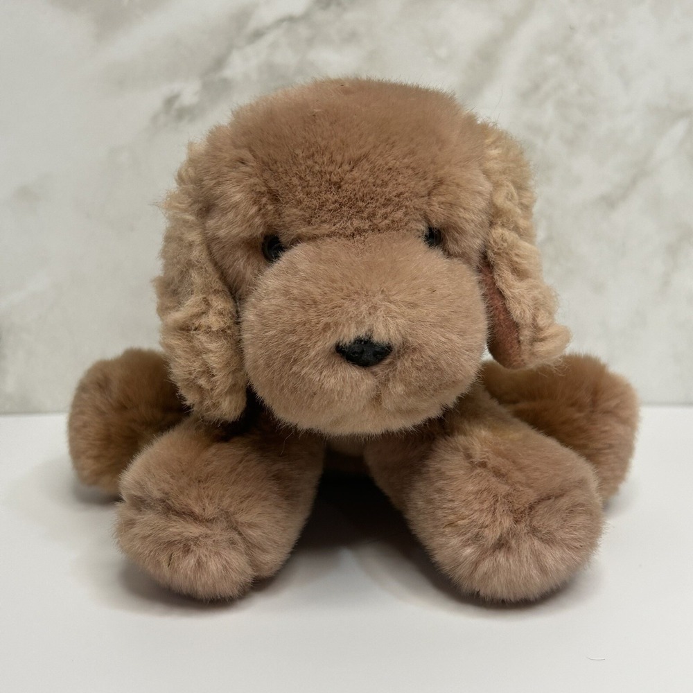 Vintage‎ Russ Berrie Brown Cute Puppy Honey Small 5 Inch Plush